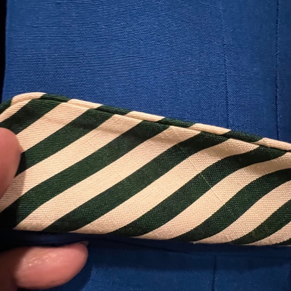 1980s Vintage Royal Blue Silk suit with padded shoulders - Picture 6 of 8